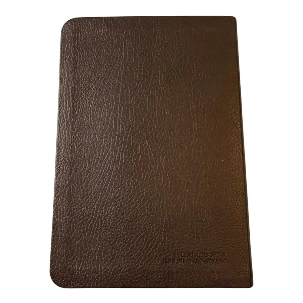 Zondervan The Holy Bible New International Version Dark Brown Leather-bound